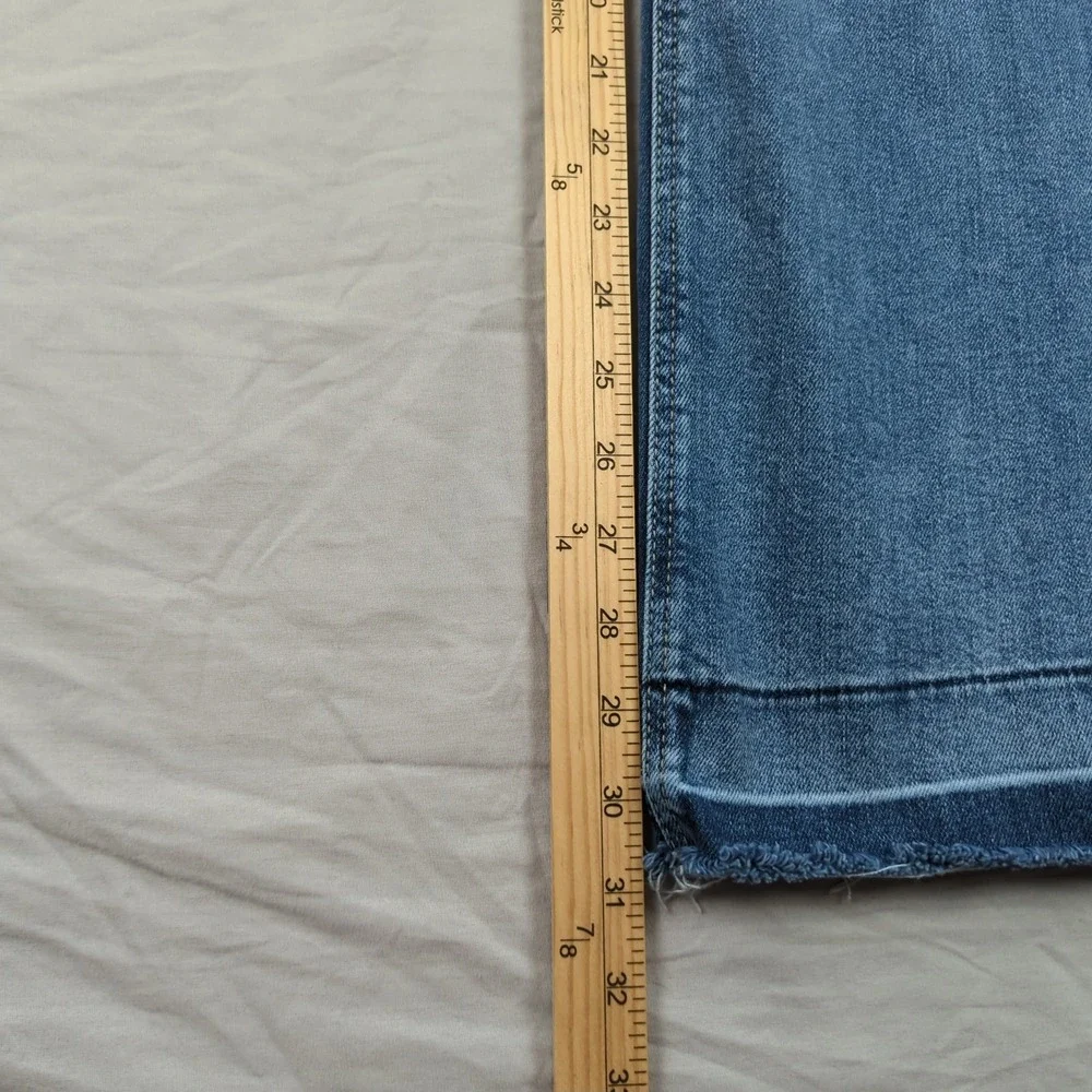 Guess Jeans‎ Womens 31 Blue Sexy Boot Cut Western Cowgirl Faded Casual Frayed